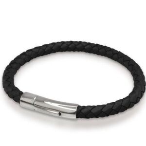 🇮🇹 Lambretta leather bracelet in black